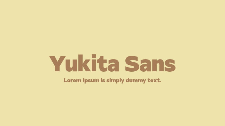 Yukita Sans Font Family