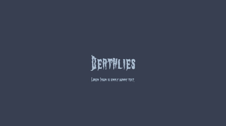 Deathlies Font