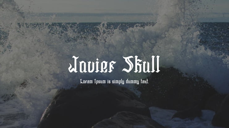 Javier Skull Font