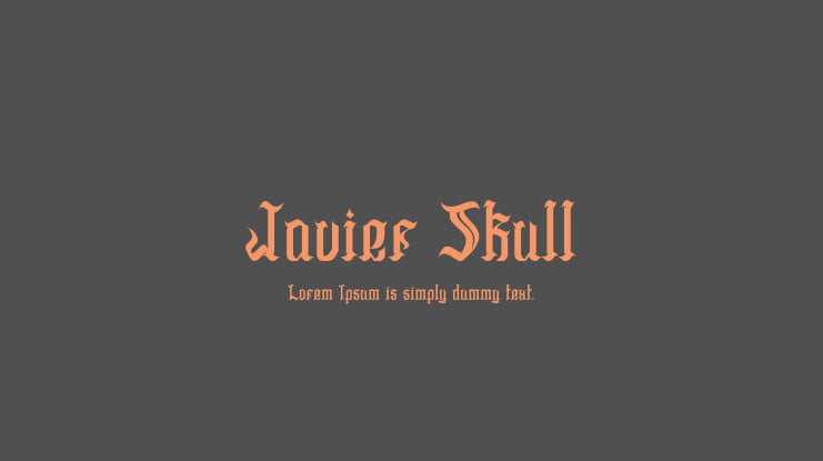 Javier Skull Font