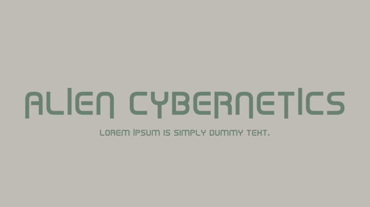 ALIEN CYBERNETICS Font Family