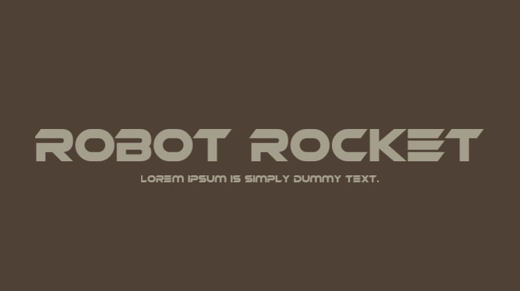 Robot Rocket Font Family