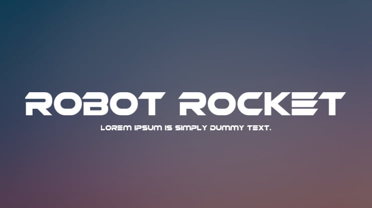 Robot Rocket Font Family