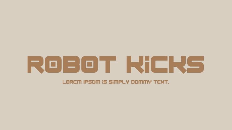 Robot Kicks Font Family