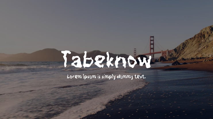 Tabeknow Font