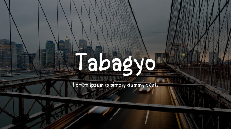 Tabagyo Font