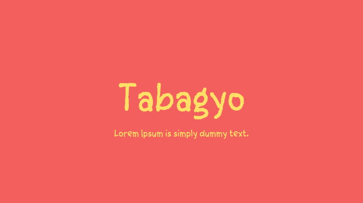 Tabagyo Font