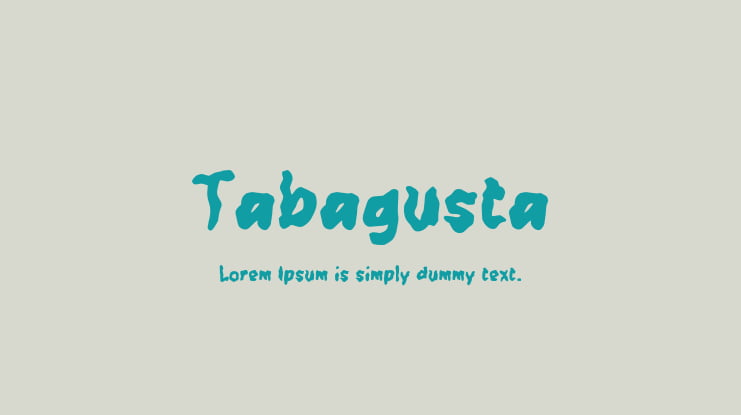 Tabagusta Font