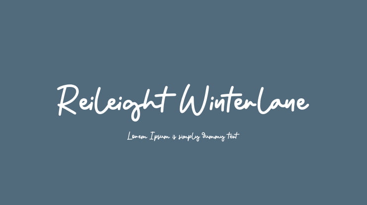 Reileight Winterlane Font