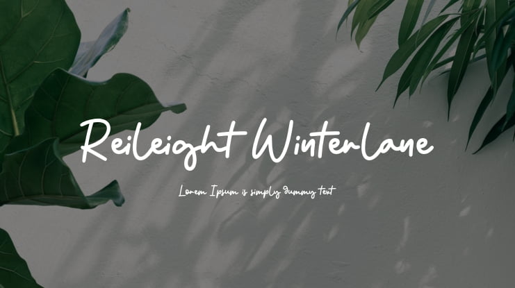 Reileight Winterlane Font