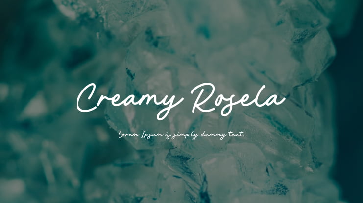 Creamy Rosela Font