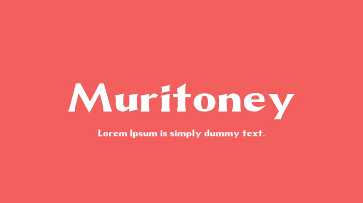 Muritoney Font Family