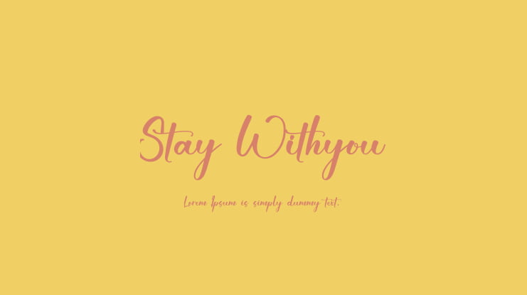 Stay Withyou Font