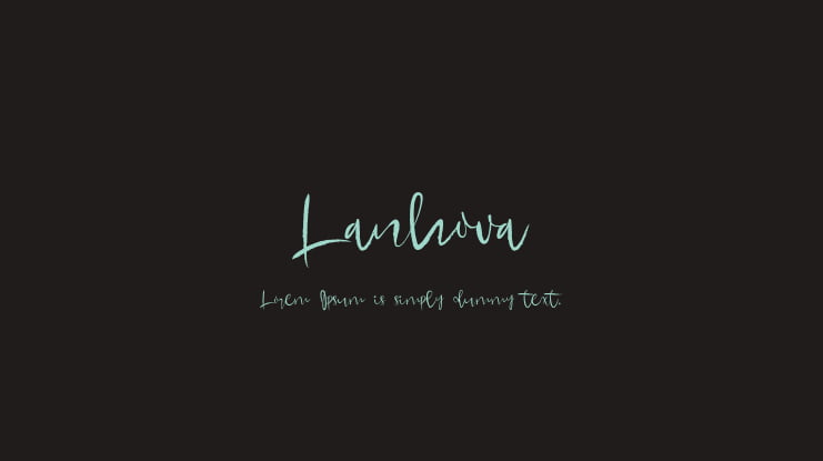 Lanhova Font