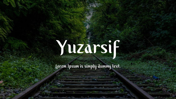 Yuzarsif Font