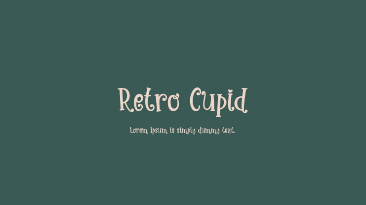 Retro Cupid Font