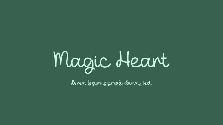 Magic Heart Font