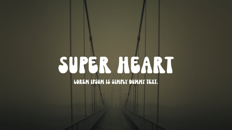 Super Heart Font