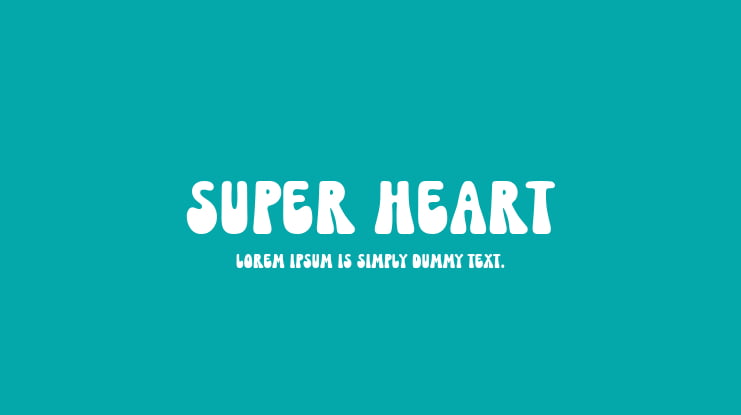 Super Heart Font