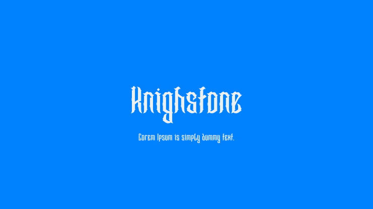 Knighstone Font