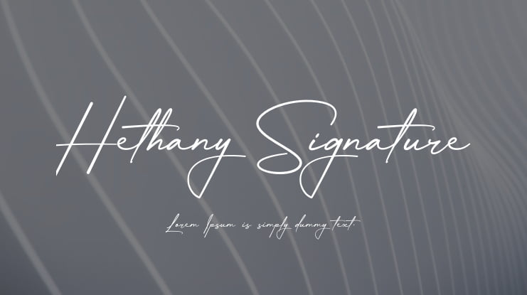 Hethany Signature Font