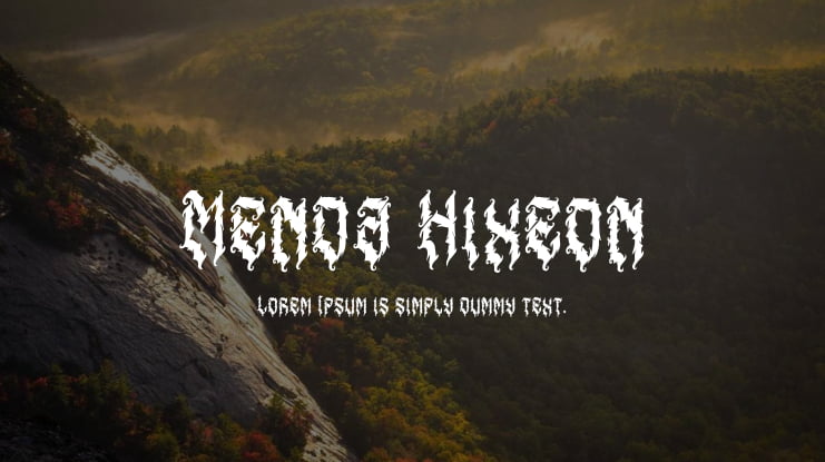 Menda Hixeon Font