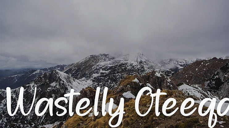 Wastelly Oteeqa Font