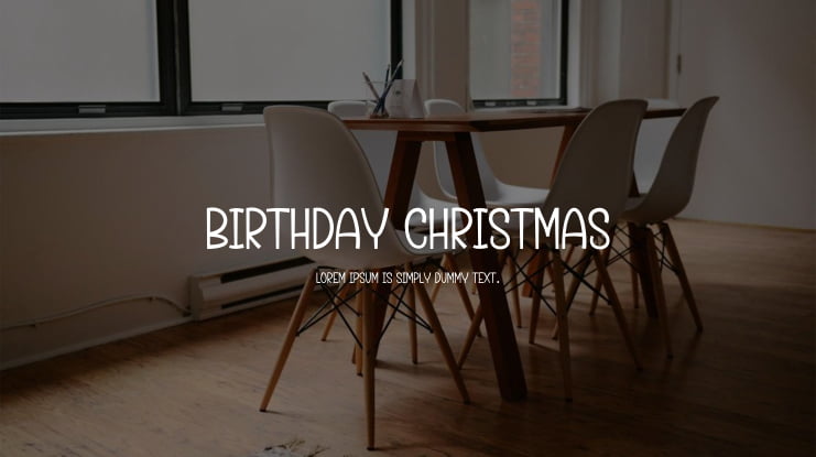 Birthday Christmas Font