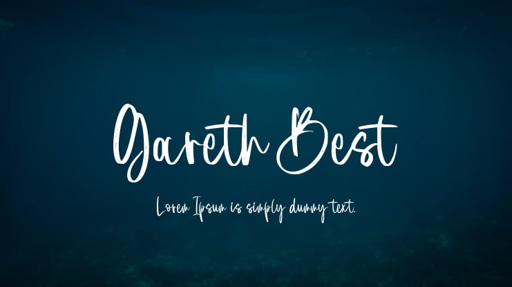 Gareth Best Font