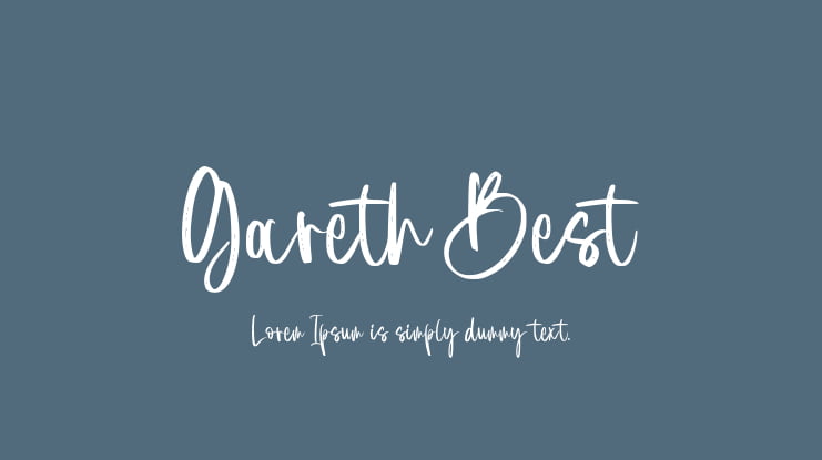 Gareth Best Font