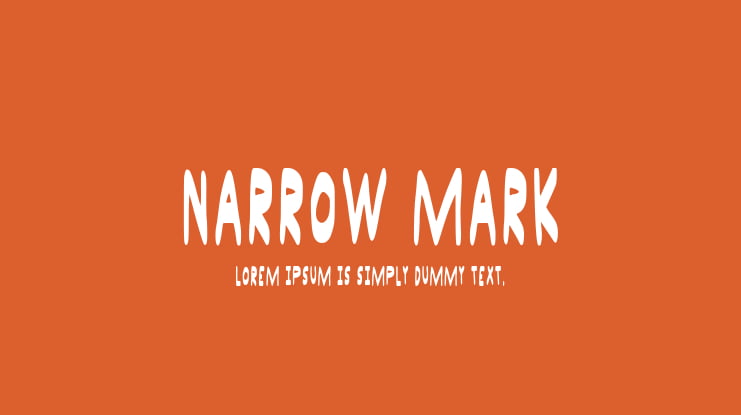 Narrow Mark Font