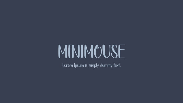 MINIMOUSE Font