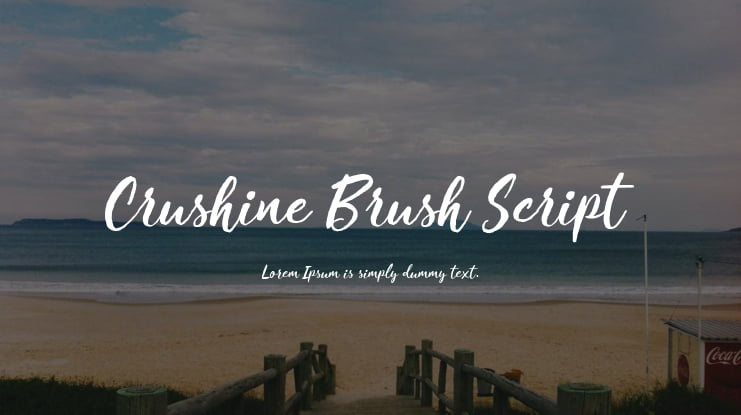 Crushine Brush Script Font