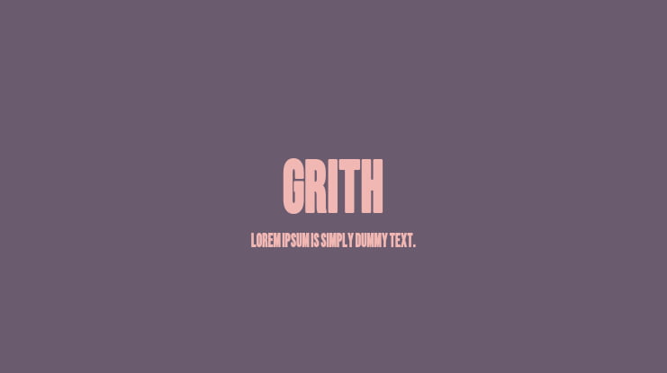 Grith Font