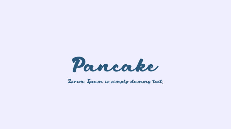 Pancake Font