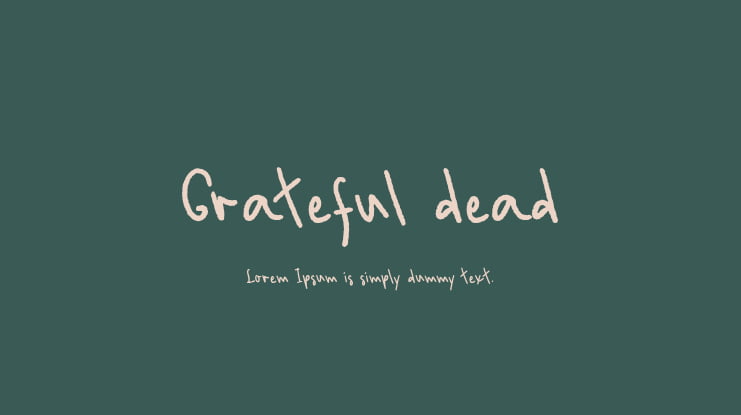 Grateful dead Font