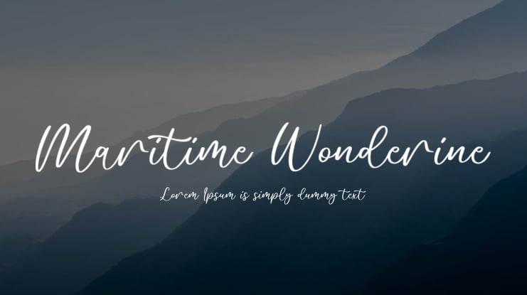 Maritime Wonderine Font