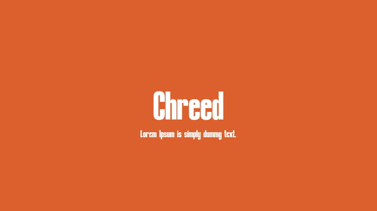 Chreed Font Family