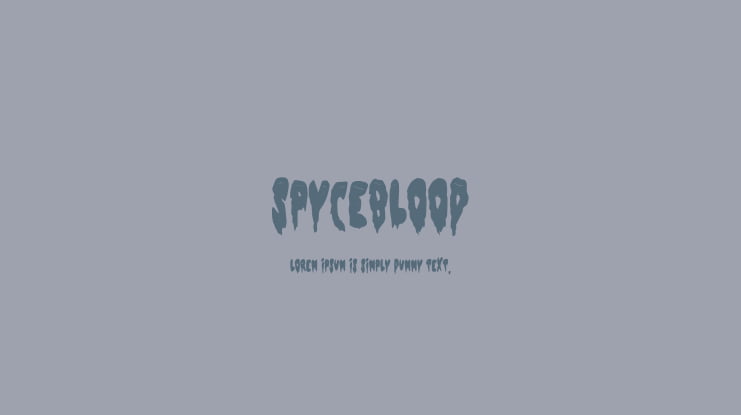 Spyceblood Font