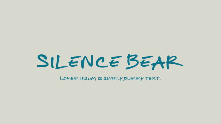 Silence Bear Font