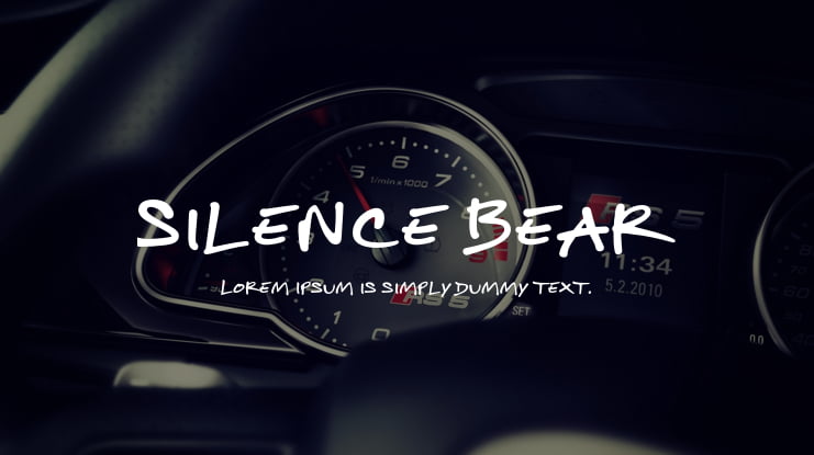 Silence Bear Font