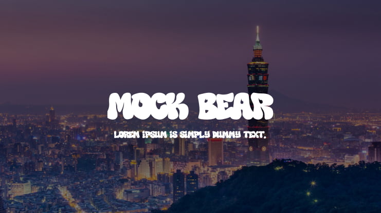 Mock Bear Font