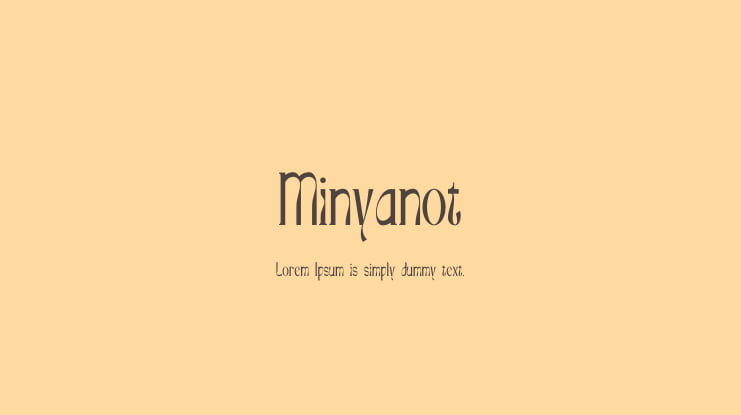 Minyanot Font