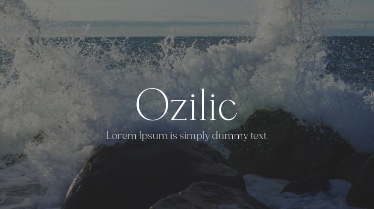 Ozilic Font Family