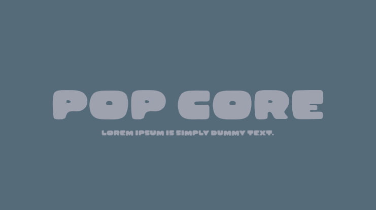 Pop Core Font