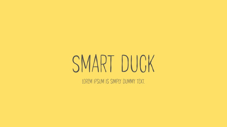 Smart Duck Font