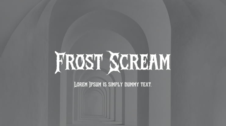 Frost Scream Font