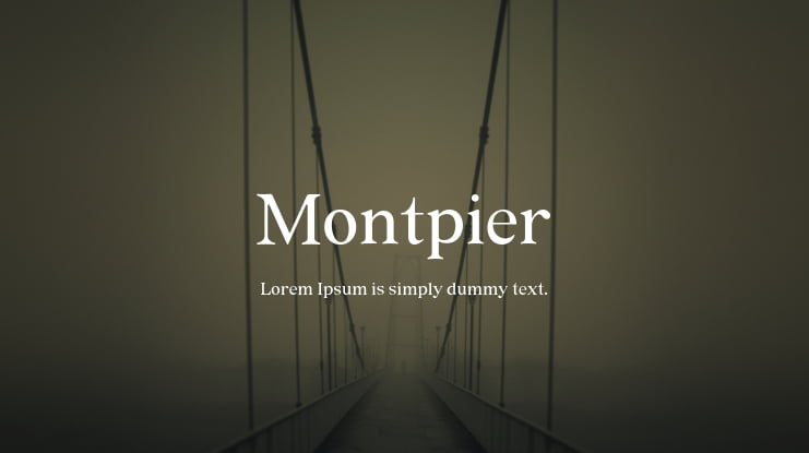 Montpier Font Family