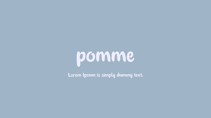 pomme Font Family