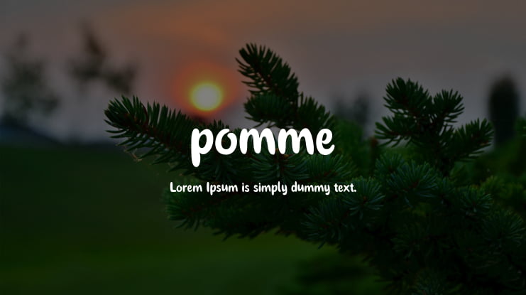 pomme Font Family